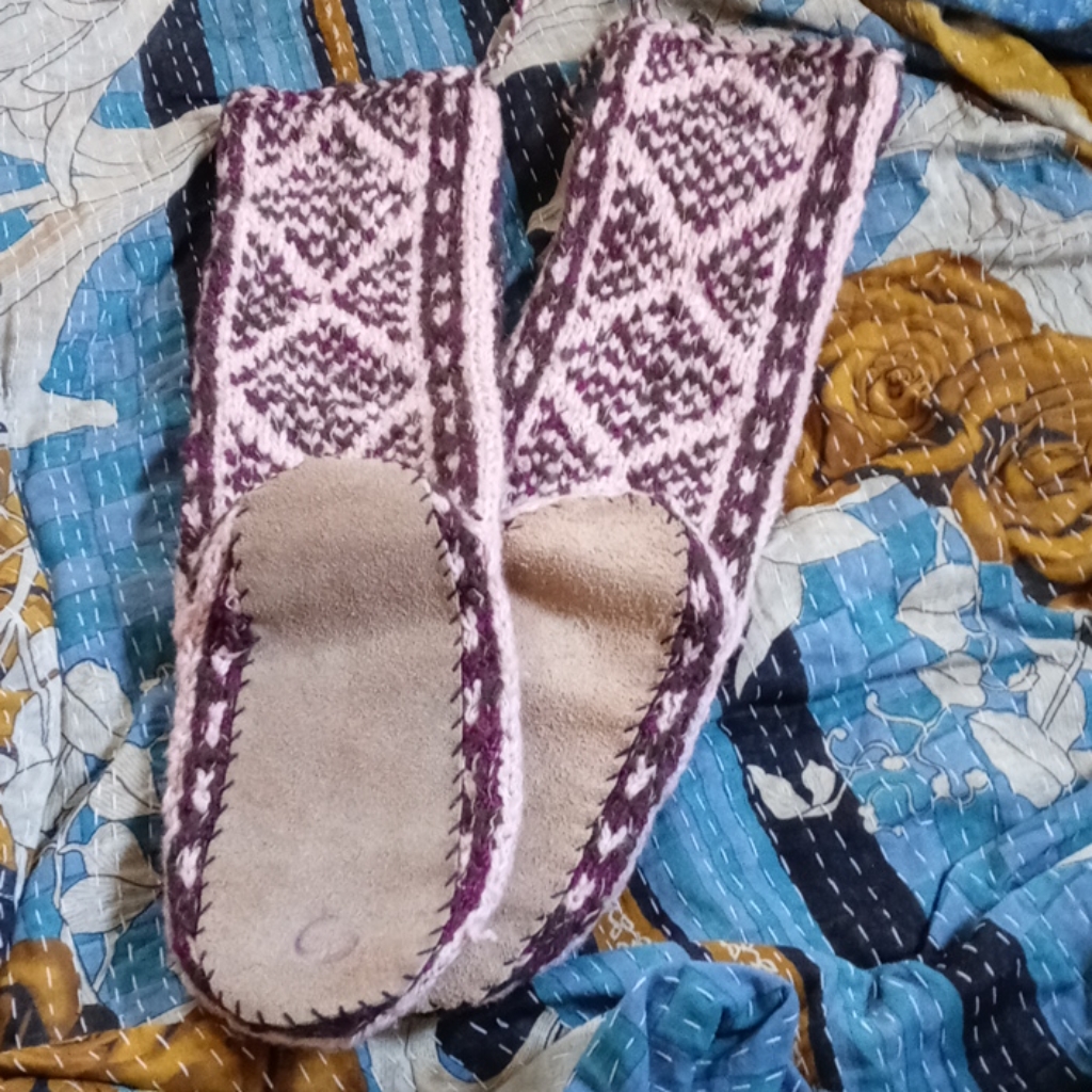 Brand New Hand Knitted Slippers